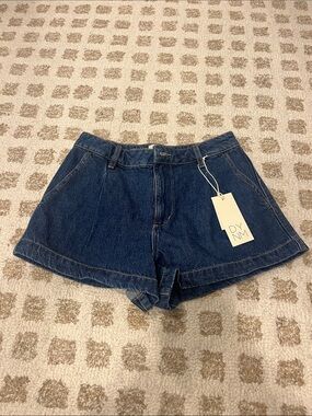 Dynamite Dark Blue Denim Shorts